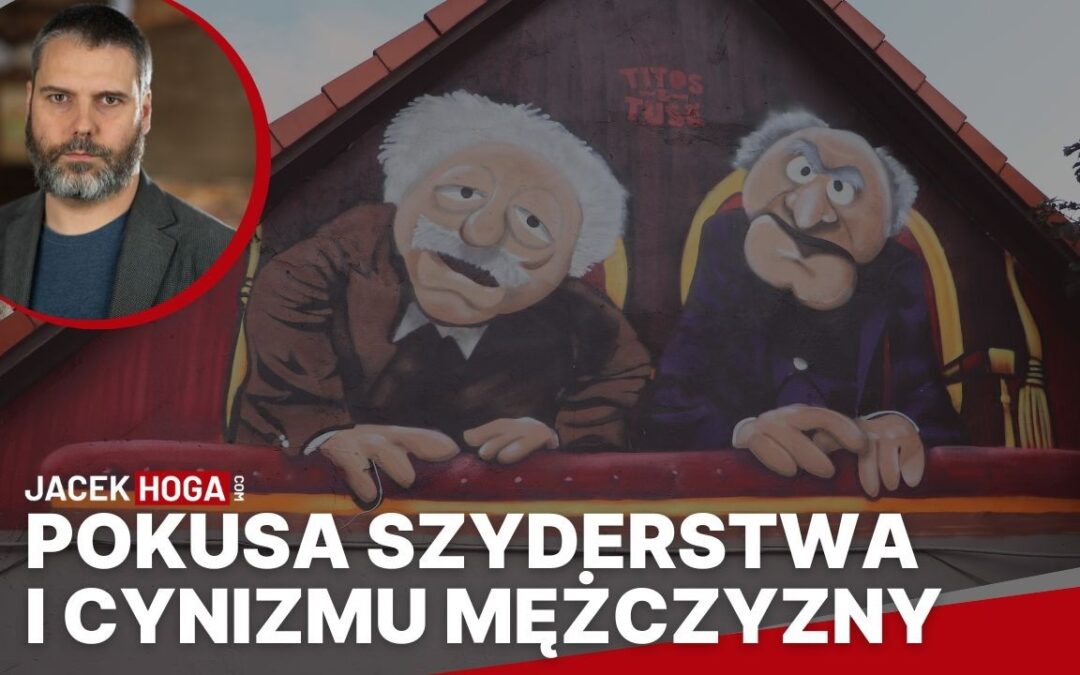 Pokusa szyderstwa i cynizmu mężczyzny